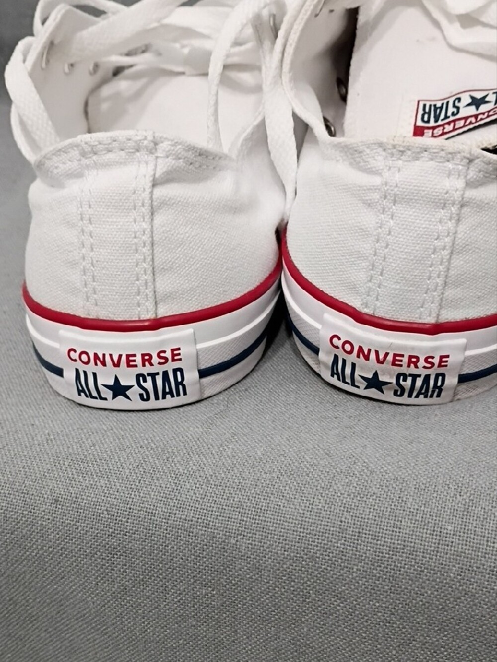 Converse All Star Classic Unisex White Low Top Sneakers Size Men's 8 / Wm's 10 - Picture 6 of 16
